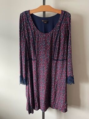Love & Legend Ditsy Floral Crochet Lace Midi Dress Cottagecore Plus Size 18